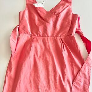 NWT Talbots Vibrant Peach Silk Dress